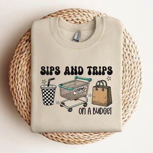 Sips & Trips to the Thrift Store Sweatshirt